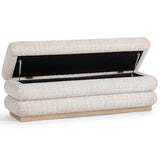 Olina Storage Bench, Warm Flax