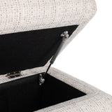 Olina Storage Bench, Warm Flax