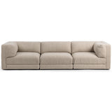 Adalynne 3 Piece Sectional, Buttermilk