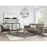 Bentley Leather Sofa, Storm Gray-Furniture - Sofas-High Fashion Home
