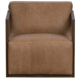 Joseph Swivel Chair, Toffee Brown