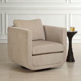 Abound Swivel Chair, Porcelain