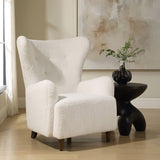 Ingel Armchair, White-Furniture - Chairs-High Fashion Home