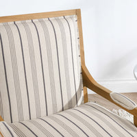 Crocker Chair, Blue Stripe-Furniture - Chairs-High Fashion Home