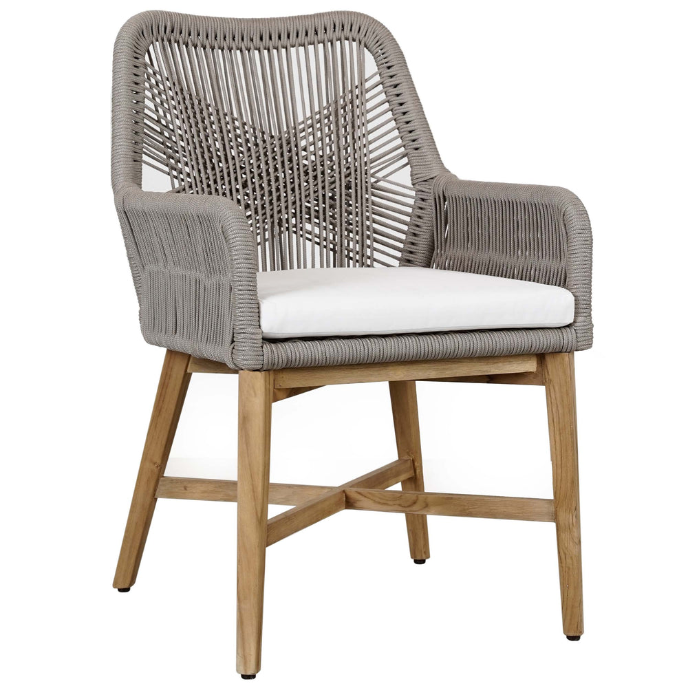 Marley Outdoor Dining Chair, Gray-Furniture - Outdoor-High Fashion Home