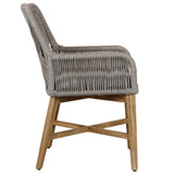 Marley Outdoor Dining Chair, Gray-Furniture - Outdoor-High Fashion Home