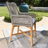 Marley Outdoor Dining Chair, Gray-Furniture - Outdoor-High Fashion Home