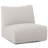 Atlas Outdoor Swivel Chair, Light Gray-Furniture - Outdoor-High Fashion Home