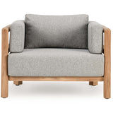 Aston Outdoor Accent Chair, Natural/Gray-Furniture - Outdoor-High Fashion Home