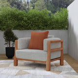 Aston Outdoor Accent Chair, Natural/Gray-Furniture - Outdoor-High Fashion Home