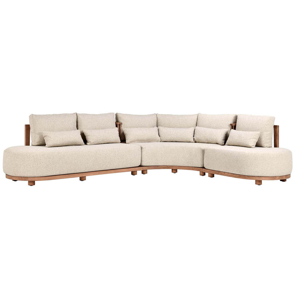 Isla Outdoor Sectional, Natural-Furniture - Outdoor-High Fashion Home
