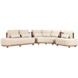 Isla Outdoor Sectional, Natural-Furniture - Outdoor-High Fashion Home