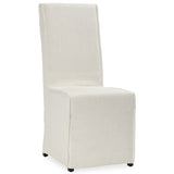 Jordan Upholstered Dining Chair Set of 2, White-Furniture - Dining-High Fashion Home