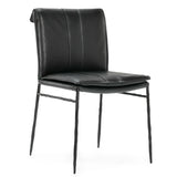 Mayer Dining Chair Set of 2, Jet Black