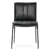 Mayer Dining Chair Set of 2, Jet Black
