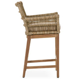 Valerie Outdoor Counter Stool, Natural-Furniture - Outdoor-High Fashion Home