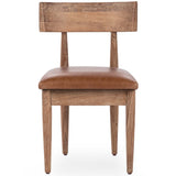 Alvaro Leather Dining Chair Set of 2, Golden Wheat-Furniture - Dining-High Fashion Home