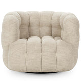 Walter Swivel Chair, Flax-Furniture - Chairs-High Fashion Home