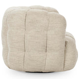 Walter Swivel Chair, Flax-Furniture - Chairs-High Fashion Home