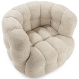 Walter Swivel Chair, Flax-Furniture - Chairs-High Fashion Home