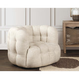 Walter Swivel Chair, Flax-Furniture - Chairs-High Fashion Home