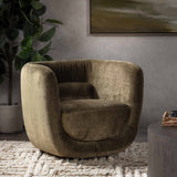 Nico Swivel Chair, Olive Green-Furniture - Chairs-High Fashion Home