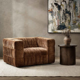 Afeela Swivel Chair, Bronze-Furniture - Chairs-High Fashion Home
