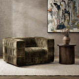 Afeela Swivel Chair, Fern Green-Furniture - Chairs-High Fashion Home