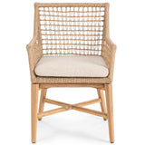 Marielle Outdoor Dining Chair, Natural, Set of 2
