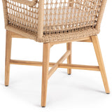 Marielle Outdoor Dining Chair, Natural, Set of 2