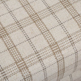 Basie Swivel Chair, Beige Plaid