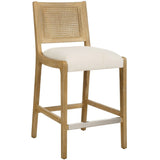 Interweave Counter Stool, Light Oak Ceruse-Furniure - Benches-High Fashion Home