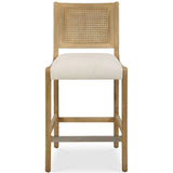 Interweave Counter Stool, Light Oak Ceruse-Furniure - Benches-High Fashion Home