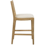 Interweave Counter Stool, Light Oak Ceruse-Furniure - Benches-High Fashion Home