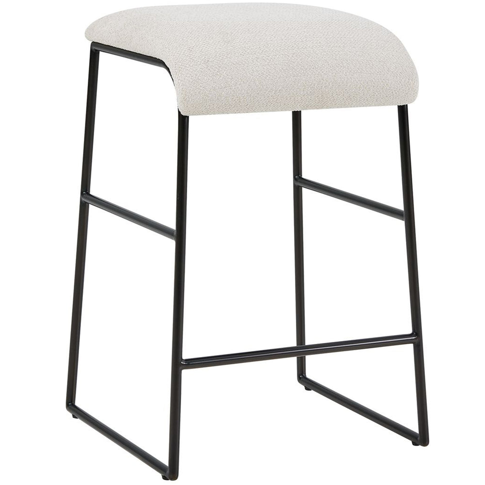 Arcane Counter Stool, Ecru-Furniure - Benches-High Fashion Home
