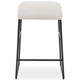 Arcane Counter Stool, Ecru-Furniure - Benches-High Fashion Home