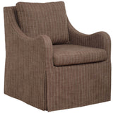 Luisa Swivel Chair, Teak Brown