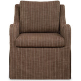 Luisa Swivel Chair, Teak Brown