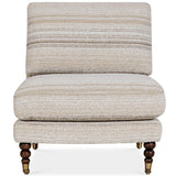 Chatsworth Accent Chair, Taupe Stripes-Furniture - Chairs-High Fashion Home