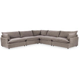 Caplan 5 Piece Sectional, Elite Charcoal