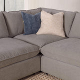 Caplan 5 Piece Sectional, Elite Charcoal
