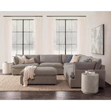 Caplan 6 Piece Sectional w/Ottoman, Elite Charcoal