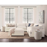 Caplan 6 Piece Sectional w/Ottoman, Elite Ivory
