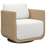 Santorini Outdoor Swivel Chair, Honey