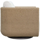 Santorini Outdoor Swivel Chair, Honey