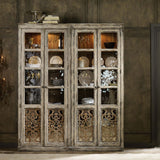 Chatelet Bunching Curio, Caramel Froth-Furniture - Storage-High Fashion Home