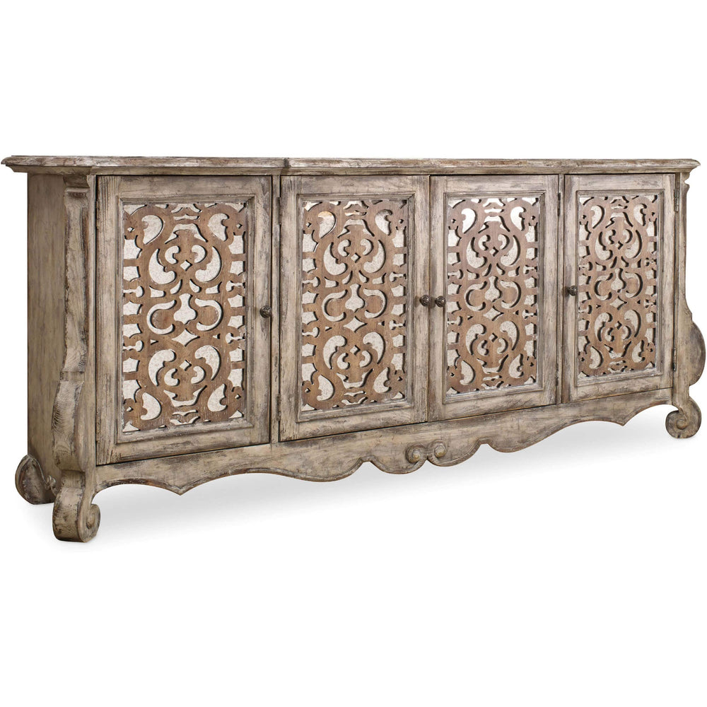 Chatelet Credenza, Caramel Froth/Paris Vintage-Furniture - Storage-High Fashion Home
