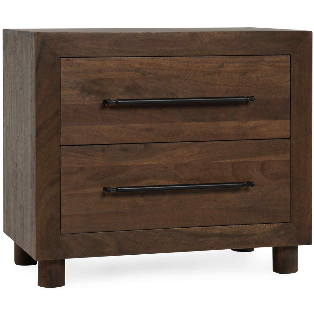 Jaxon 2 Drawer Nightstand, Harvest Brown-Furniture - Bedroom-High Fashion Home