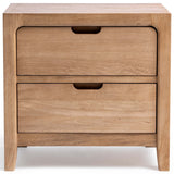 Laguna 2 Drawer Nightstand, Natural-Furniture - Storage-High Fashion Home