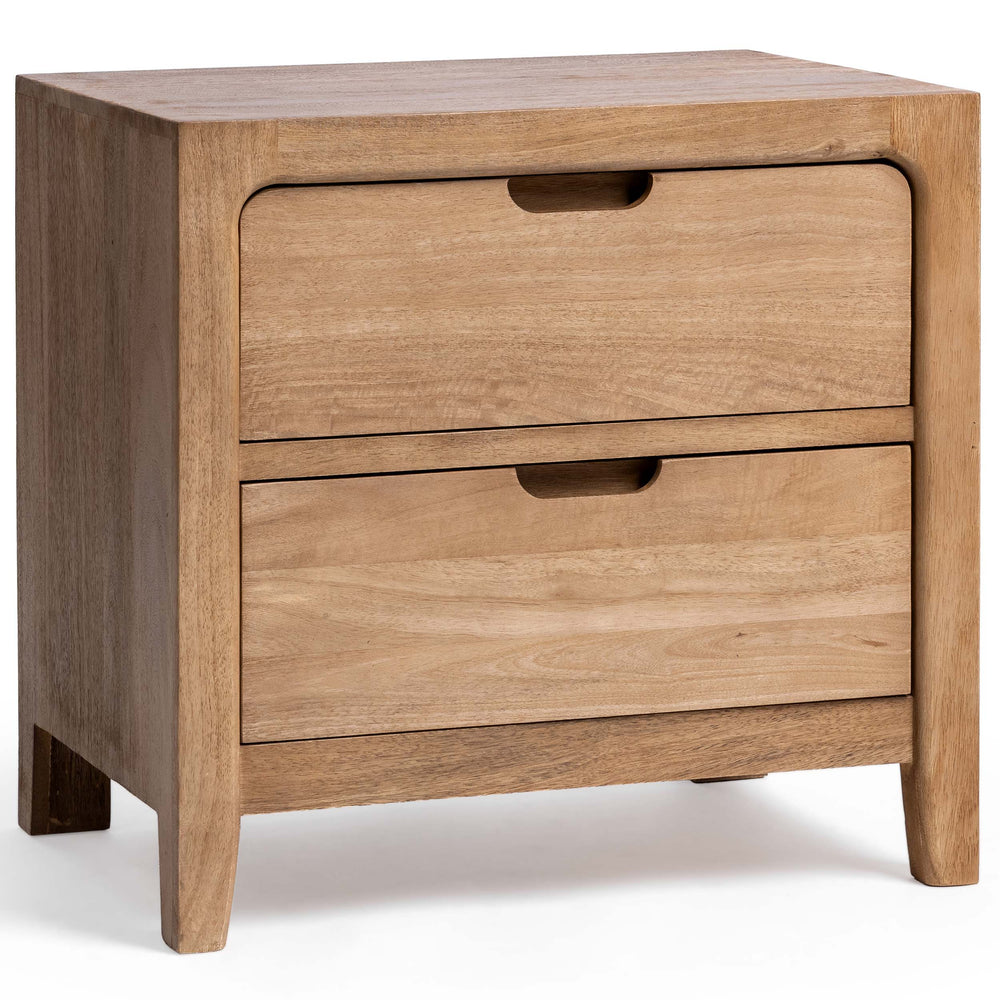 Laguna 2 Drawer Nightstand, Natural-Furniture - Storage-High Fashion Home